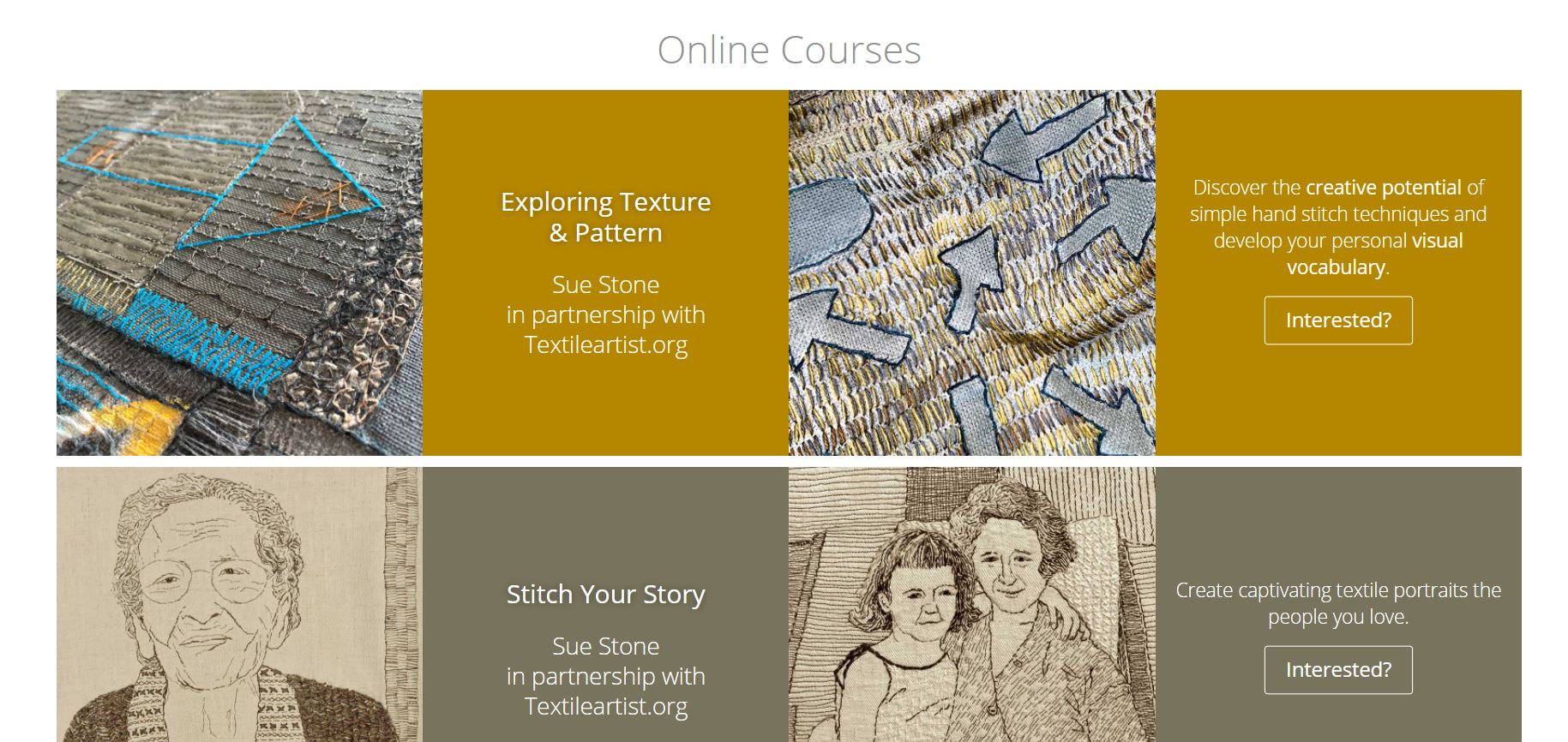 Online course_exploring textile and patterns