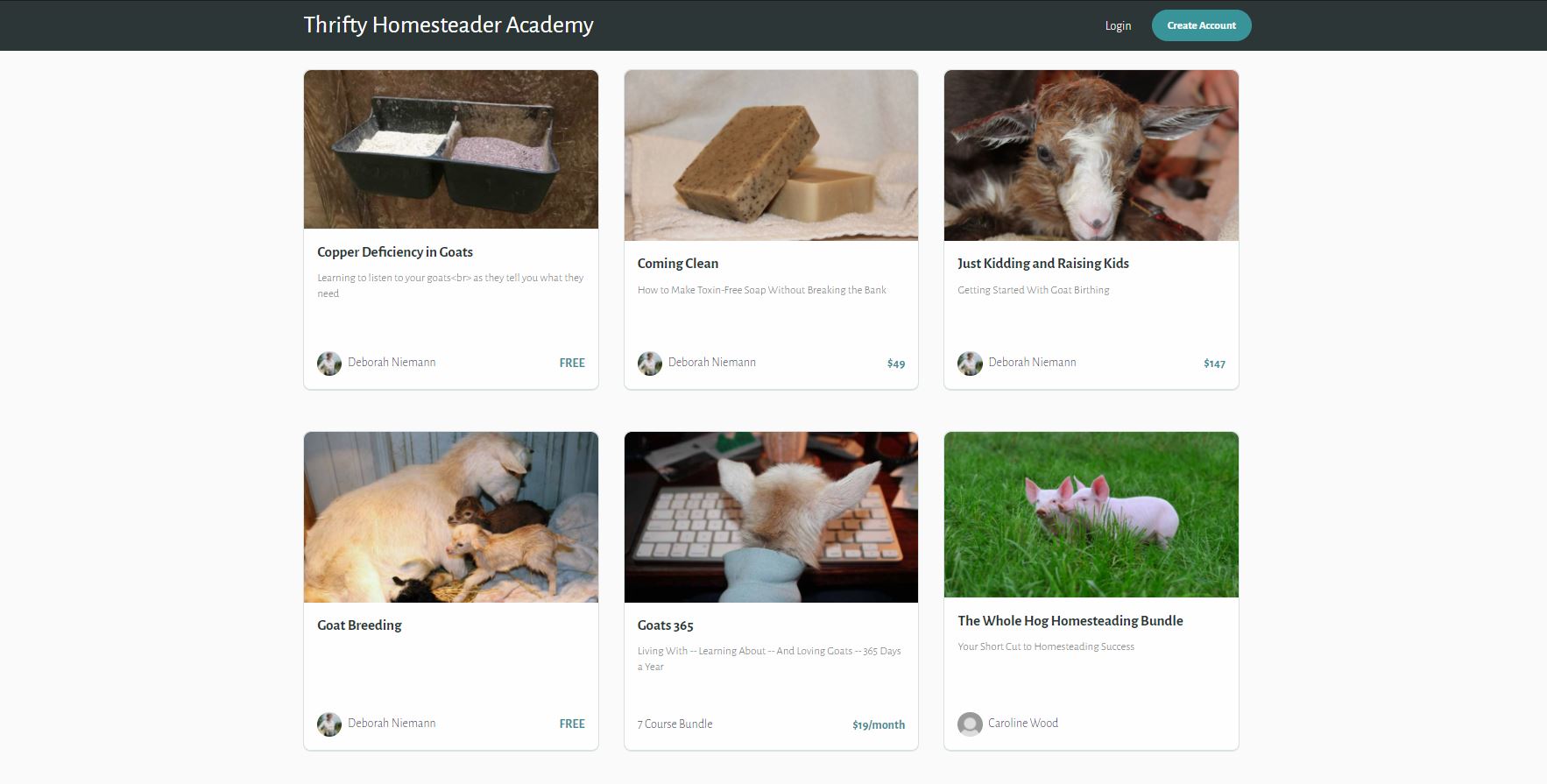 Thrifty Homestead Academy Online Course